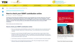 
                            5. How to check your SSNIT contribution online ▷ YEN.COM.GH