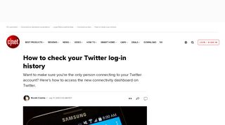 
                            4. How to check your Twitter log-in history - CNET