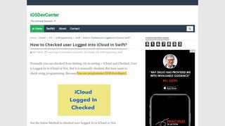 
                            6. How to Checked user Logged into iCloud in Swift? - iOSDevCenter