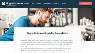 
                            9. How to: Claim Your Google My Business Listing — SinglePlatform