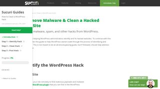 
                            10. How to Clean a Hacked WordPress WP Site | Sucuri