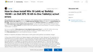 
                            1. How to clean install Win 10 (x64) w/ Build(s) - Microsoft Community