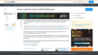 
                            12. How to clear the cache of HttpWebRequest - Stack Overflow