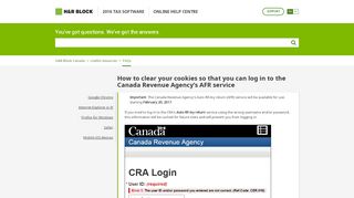 
                            7. How to clear your cookies so that you can log in to the Canada ...