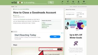 
                            11. How to Close a Goodreads Account: 8 Steps (with Pictures)