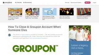 
                            11. How To Close A Groupon Account When Someone Dies | Everplans