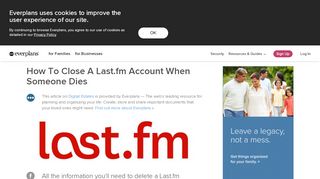 
                            13. How To Close A Last.fm Account When Someone Dies | Everplans