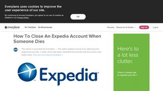 
                            6. How To Close An Expedia Account When Someone Dies | Everplans