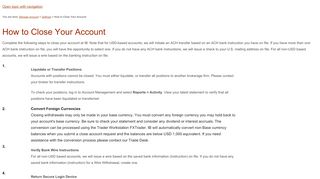 
                            10. How to Close Your Account- Classic Account Management