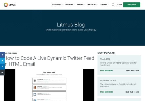 
                            10. How To Code A Live Twitter Feed In Email—Litmus Software, Inc.