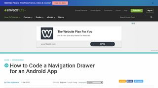 
                            2. How to Code a Navigation Drawer for an Android App - Code Tuts