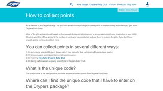 
                            5. How to collect points - Drypers Baby Club - Drypers Malaysia