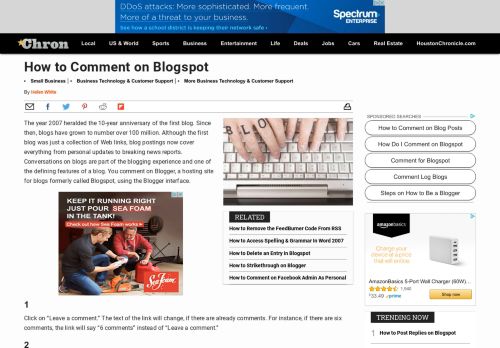 
                            8. How to Comment on Blogspot | Chron.com