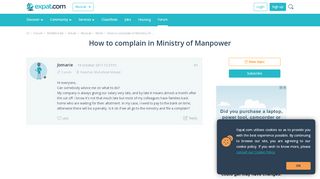 
                            12. How to complain in Ministry of Manpower, Muscat forum - ...