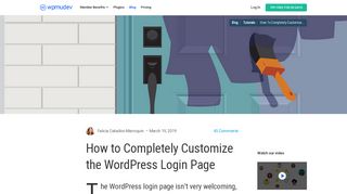 
                            8. How to Completely Customize the WordPress Login Page - WPMU DEV