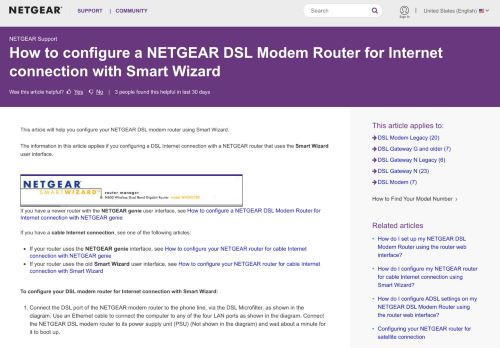 
                            4. How to configure a NETGEAR DSL Modem Router for internet ...