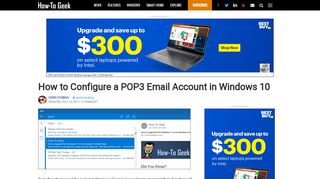 
                            5. How to Configure a POP3 Email Account in Windows 10