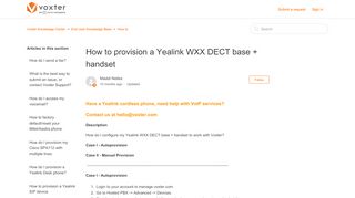 
                            3. How to configure a Yealink W56P DECT base + handset – Voxter ...