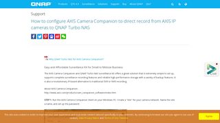 
                            12. How to configure AXIS Camera Companion to direct record from AXIS ...