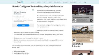 
                            13. How to Configure Client and Repository in Informatica - Guru99