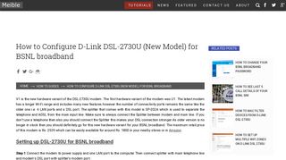
                            11. How to Configure D-Link DSL-2730U (New Model) for BSNL ...