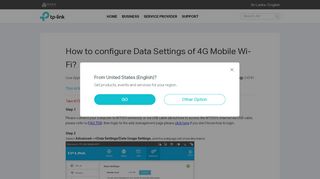 
                            2. How to configure Data Settings of 4G Mobile Wi-Fi? | TP-Link Sri Lanka