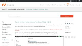 
                            7. How to configure Exchange account in Microsoft Outlook 2003 - Email ...