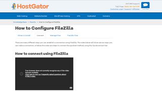 
                            10. How to Configure Filezilla « HostGator.com Support Portal