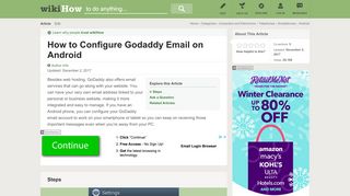 
                            11. How to Configure Godaddy Email on Android: 8 Steps (with Pictures)