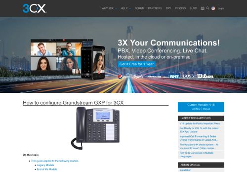 
                            10. How to configure Grandstream GXP for 3CX