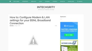 
                            8. How to: Configure Modem & LAN settings for your BSNL Broadband ...