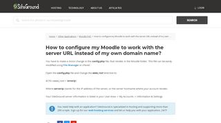 
                            13. How to configure my Moodle to work with the server URL instead of ...