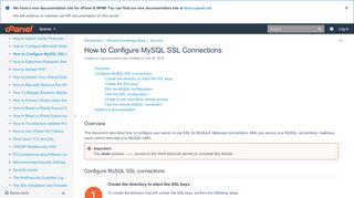 
                            7. How to Configure MySQL SSL Connections - cPanel Knowledge Base ...