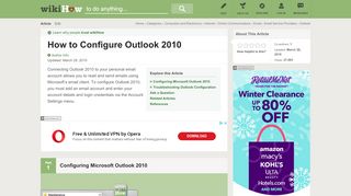 
                            4. How to Configure Outlook 2010: 13 Steps (with Pictures) - wikiHow