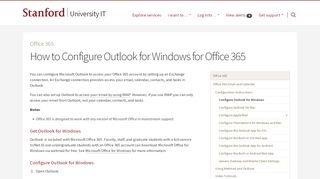 
                            10. How to Configure Outlook for Windows for Office 365 | University IT