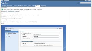 
                            11. How to configure Redmine + LDAP (Synology NAS Directory Server ...