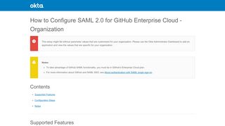 
                            12. How to Configure SAML 2.0 for Github.com - Setup SSO - Okta
