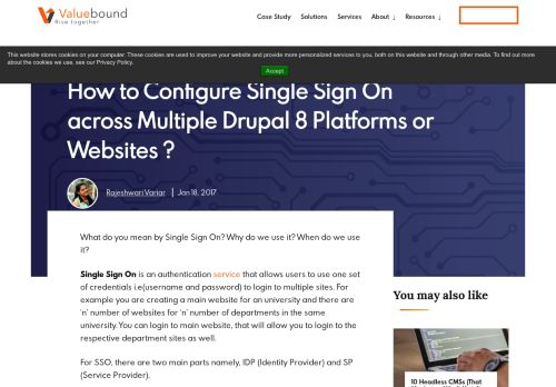 
                            12. How to Configure Single Sign On across Multiple Drupal 8 Platforms ...