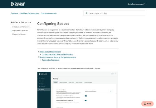
                            12. How to configure Smart Space Management for Dashlane Business ...