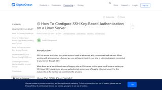 
                            5. How To Configure SSH Key-Based Authentication on a Linux Server ...