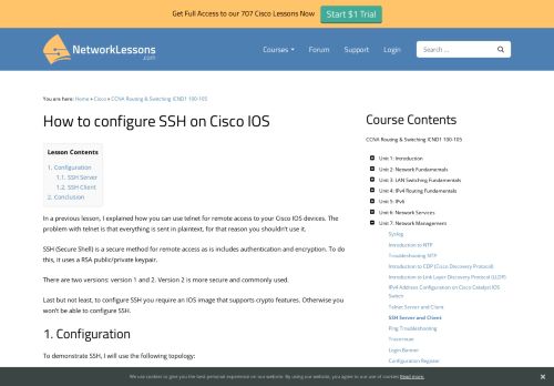 
                            10. How to configure SSH on Cisco IOS | NetworkLessons.com