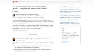 
                            5. How to configure TCS web mail on Android - Quora
