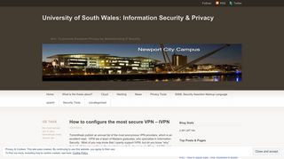 
                            12. How to configure the most secure VPN – IVPN | University of South ...