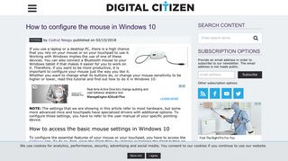 
                            10. How to configure the mouse in Windows 10 | Digital Citizen