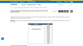 
                            12. How to configure the wireless security of your Linksys router with the ...