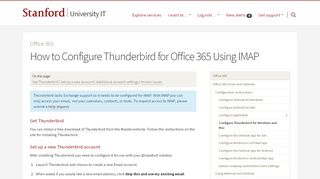 
                            8. How to Configure Thunderbird for Office 365 Using IMAP | University IT