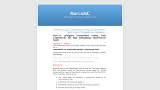 
                            11. How-To configure unattended clients with TeamViewer for Mac ...