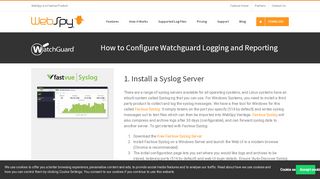 
                            12. How To Configure WatchGuard Logging and Reporting