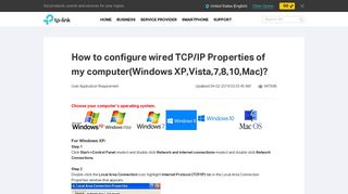 
                            10. How to configure wired TCP/IP Properties of my computer(Windows ...