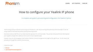 
                            5. How to configure your Yealink IP phone - Phonism